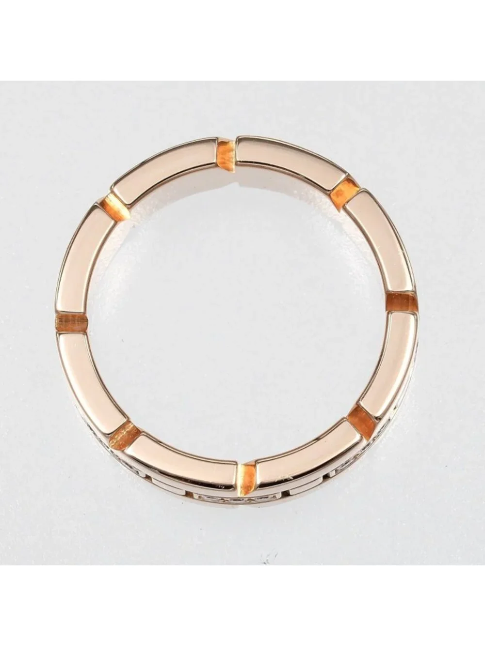 Cartier Tank Francaise 18k Pink Gold Diamond Ring